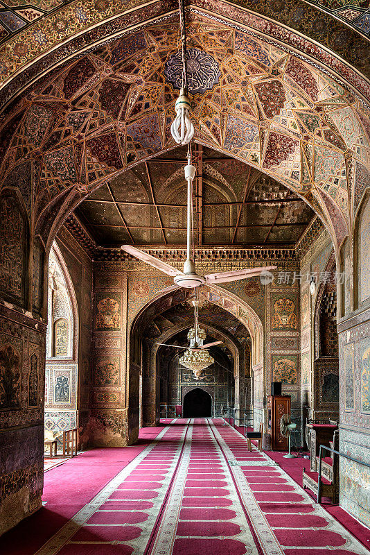 Wazir Khan清真寺，拉合尔，巴基斯坦